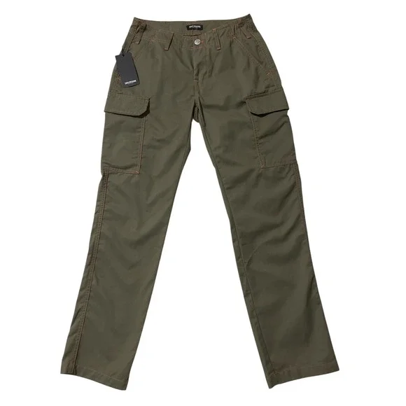 True Religion Mens Cargo Pants Kalamata Papaya Orange Contrast Stitch Size 28 - Picture 12 of 12